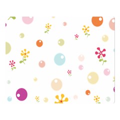 Flower Floral Star Balloon Bubble Double Sided Flano Blanket (large)  by Mariart