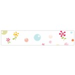 Flower Floral Star Balloon Bubble Flano Scarf (Small) Front