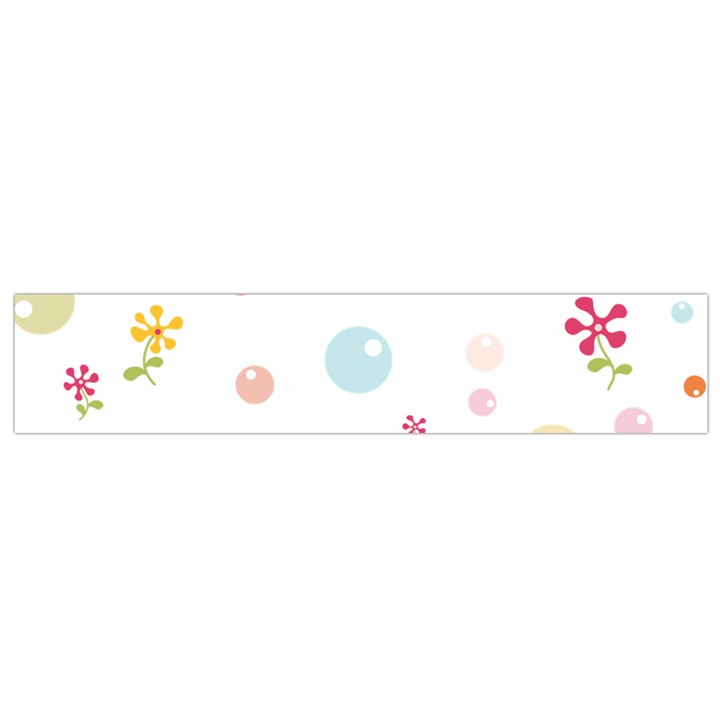 Flower Floral Star Balloon Bubble Flano Scarf (Small)