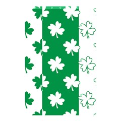 Flower Green Shamrock White Shower Curtain 48  X 72  (small)  by Mariart