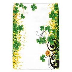 Flower Shamrock Green Gold Flap Covers (s)  by Mariart