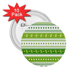 Flower Floral Green Shamrock 2 25  Buttons (10 Pack) 