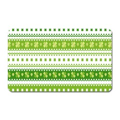 Flower Floral Green Shamrock Magnet (rectangular)