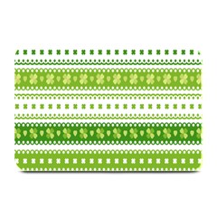 Flower Floral Green Shamrock Plate Mats by Mariart