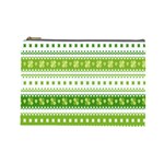 Flower Floral Green Shamrock Cosmetic Bag (Large)  Front