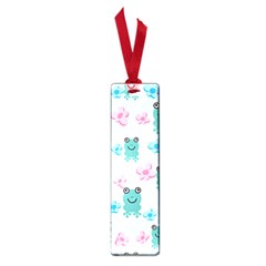 Frog Green Pink Flower Small Book Marks by Mariart