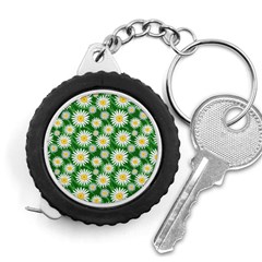 Flower Sunflower Yellow Green Leaf White Measuring Tapes by Mariart