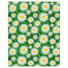 Flower Sunflower Yellow Green Leaf White Drawstring Bag (small) by Mariart