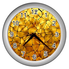 Gold Wall Clocks (silver)  by Mariart