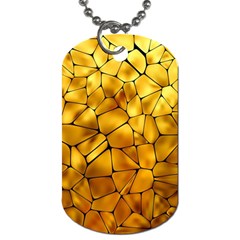 Gold Dog Tag (one Side) by Mariart