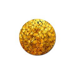 Gold Golf Ball Marker by Mariart