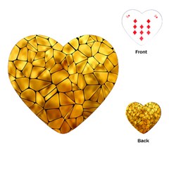 Gold Playing Cards (heart)  by Mariart