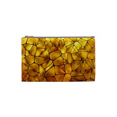 Gold Cosmetic Bag (small)  by Mariart