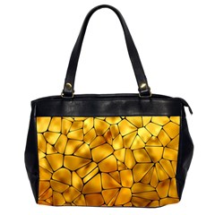 Gold Office Handbags (2 Sides)  by Mariart