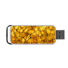 Gold Portable Usb Flash (one Side) by Mariart