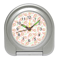 Flower Floral Red Star Sunflower Travel Alarm Clocks