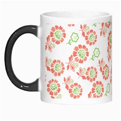 Flower Floral Red Star Sunflower Morph Mugs by Mariart