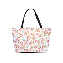 Flower Floral Red Star Sunflower Shoulder Handbags by Mariart