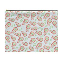 Flower Floral Red Star Sunflower Cosmetic Bag (xl) by Mariart