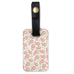 Flower Floral Red Star Sunflower Luggage Tags (one Side)  by Mariart