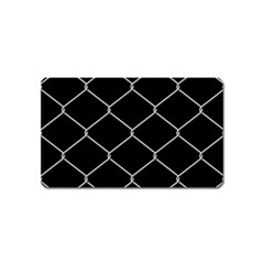 Iron Wire White Black Magnet (name Card) by Mariart