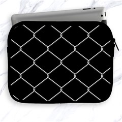 Iron Wire White Black Apple Ipad 2/3/4 Zipper Cases by Mariart