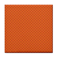 Heart Orange Love Tile Coasters