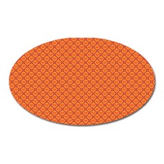 Heart Orange Love Oval Magnet