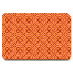 Heart Orange Love Large Doormat 