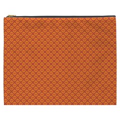 Heart Orange Love Cosmetic Bag (XXXL) 