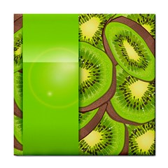 Fruit Slice Kiwi Green Tile Coasters by Mariart