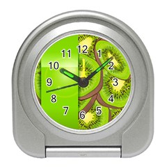 Fruit Slice Kiwi Green Travel Alarm Clocks