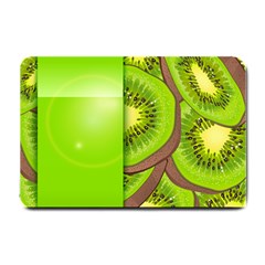 Fruit Slice Kiwi Green Small Doormat  by Mariart