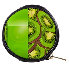 Fruit Slice Kiwi Green Mini Makeup Bags by Mariart