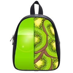 Fruit Slice Kiwi Green School Bags (small)  by Mariart