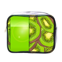 Fruit Slice Kiwi Green Mini Toiletries Bags by Mariart