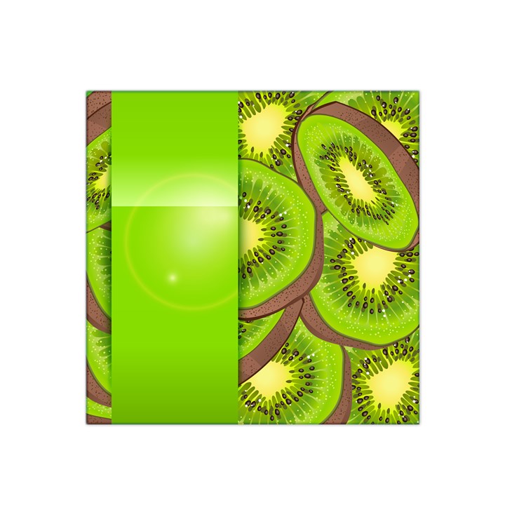 Fruit Slice Kiwi Green Satin Bandana Scarf