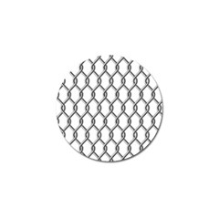 Iron Wire Black White Golf Ball Marker by Mariart