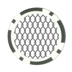 Iron Wire Black White Poker Chip Card Guard (10 Pack) by Mariart