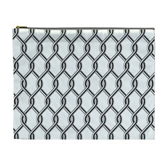 Iron Wire Black White Cosmetic Bag (xl) by Mariart