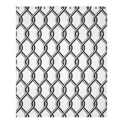 Iron Wire Black White Shower Curtain 60  X 72  (medium)  by Mariart