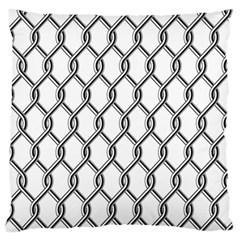 Iron Wire Black White Standard Flano Cushion Case (one Side) by Mariart