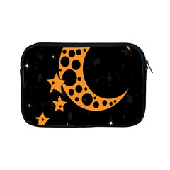 Moon Star Space Orange Black Light Night Circle Polka Apple Ipad Mini Zipper Cases by Mariart