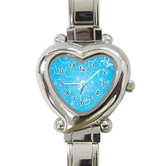 Leaf Blue Snow Circle Polka Star Heart Italian Charm Watch by Mariart