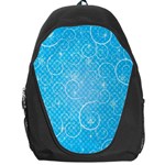 Leaf Blue Snow Circle Polka Star Backpack Bag Front