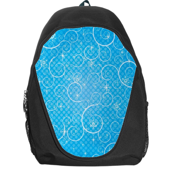 Leaf Blue Snow Circle Polka Star Backpack Bag