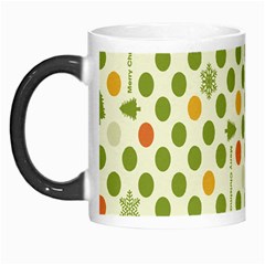 Merry Christmas Polka Dot Circle Snow Tree Green Orange Red Gray Morph Mugs by Mariart