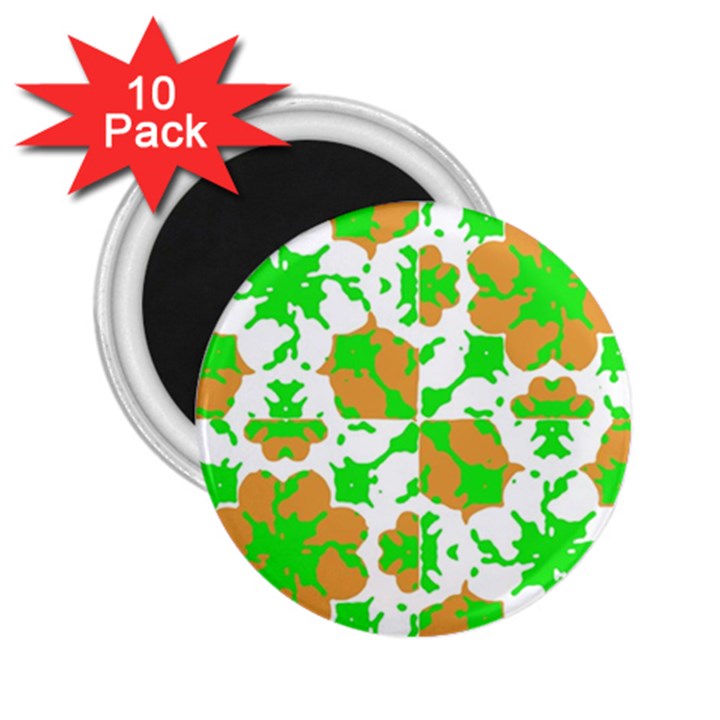 Graphic Floral Seamless Pattern Mosaic 2.25  Magnets (10 pack) 