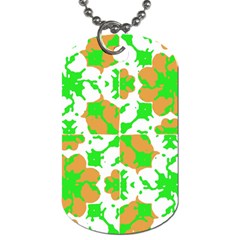 Graphic Floral Seamless Pattern Mosaic Dog Tag (one Side) by dflcprints