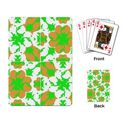 Graphic Floral Seamless Pattern Mosaic Playing Card by dflcprints